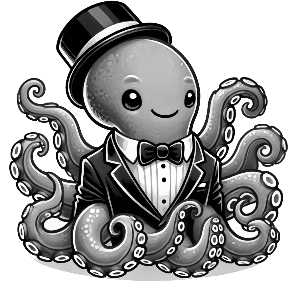 An Octopus in a Tuxedo-Engrave Try 1